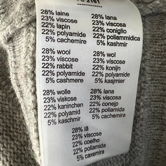 Lacoste Womens Wool Cashmere Pullover Sweater Gray Size Small - Picture 8 of 11